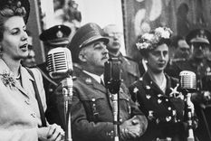 La propaganda franquista presentó la visita de Eva Perón a España como prueba de que Franco contaba con apoyos internacionales.