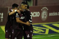 Sand celebra el gol que abrió el marcador en La Fortaleza. Foto: TyC Sports Sand celebra el gol que abrió el marcador en La Fortaleza. Foto: TyC Sports