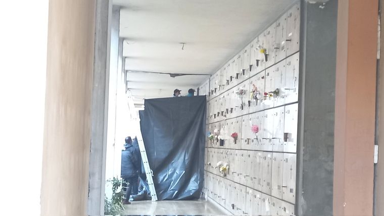 Así empezó el trabajo de exhumación Foto: Gentileza Matías Pascualetti