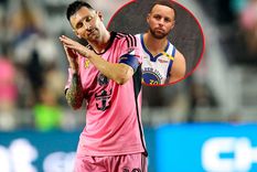 Stephen Curry habló sobre Lionel Messi, quien meses atrás había imitado su típico festejo. Foto: Archivo y @stephencurry30