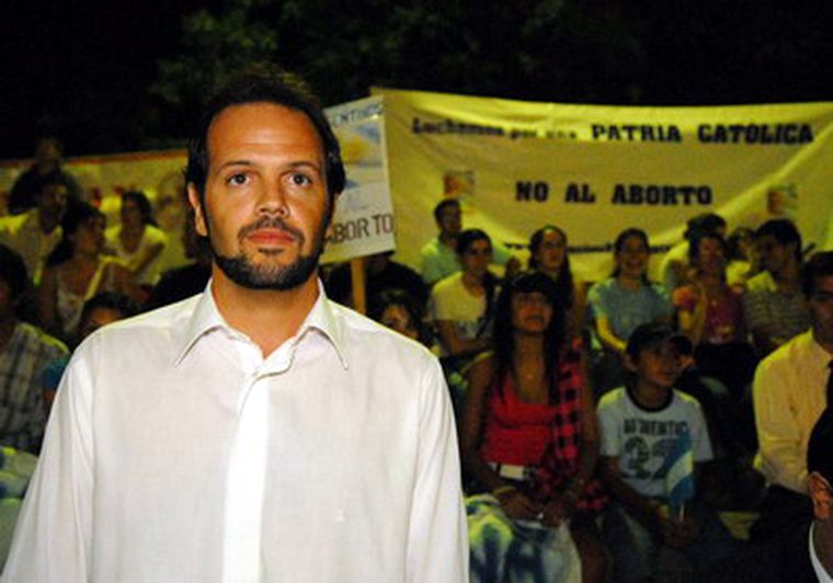 Racconto estuvo en el acto contra el aborto. Foto: MDZ