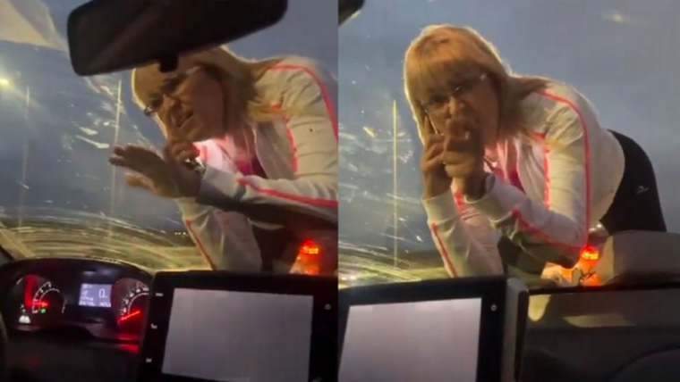 La mujer persiguió previamente a 150 km/h al otro vehículo por avenida Circunvalación Foto: Captura de video NA