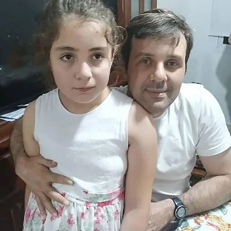 Grottini y su hija de 10 años