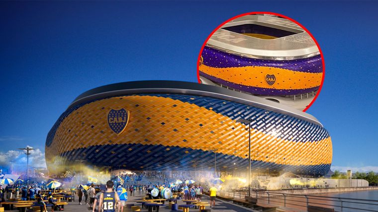 La Nueva Bombonera en la Isla Demarchi sería financiada por un banco local Foto: Nueva Bombonera