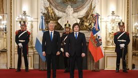 Milei con Kast en el Salón Blanco de la Casa Rosada Milei con Kast en el Salón Blanco de la Casa Rosada