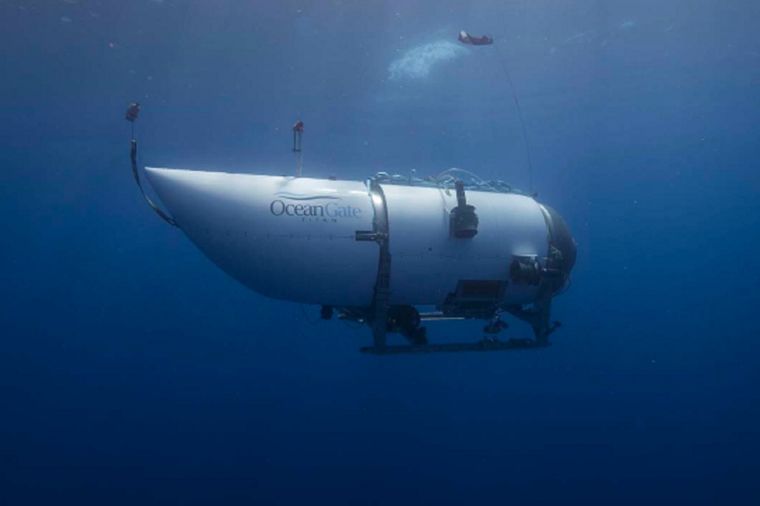El sumergible Titán implosionó bajo la superficie del Atlántico Foto: OceanGate