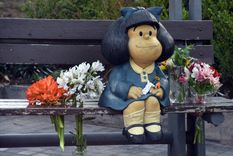 Mafalda en calle Arístides Foto: ALF PONCE MERCADO / MDZ