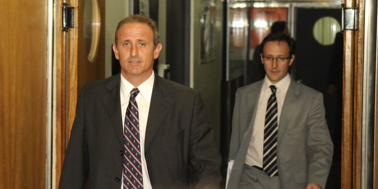 Vázquez cuando tomó posesión de YPF en Mendoza en nombre de la intervención. Foto: Pachy Reynoso/MDZ