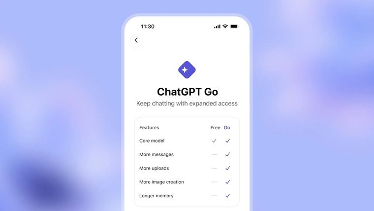 Los anuncios en ChatGPT Go aparecerán al final de las respuestas sugeridas. Los anuncios en ChatGPT Go aparecerán al final de las respuestas sugeridas.