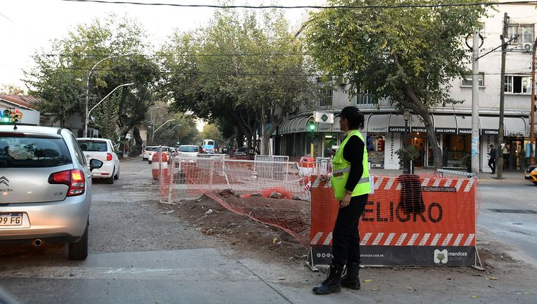 San Juan y Rondeau, con obras permanentes en el centro mendocino Foto: Santiago Tagua/MDZ