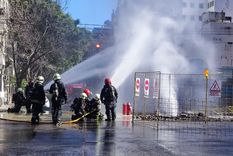 La fuga de gas ocurrió mientras realizaban trabajos de mantenimiento en el Metrobus de Juan B. Justo, en Palermo. La fuga de gas ocurrió mientras realizaban trabajos de mantenimiento en el Metrobus de Juan B. Justo, en Palermo.
