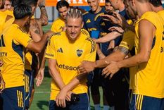 Ascacibar ya se entrena a las órdenes de Claudio Úbeda en Boca.