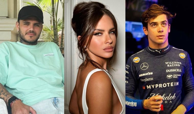 En LAM, revelaron la pelea entre Mauro Icardi y María Eugenia Suárez por Franco Colapinto. Foto: Instagram Mauroicardi/ Instagram Sangrejaponesa/ Instagram Francolapinto.