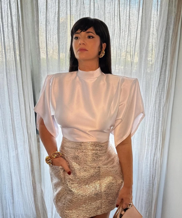 El look festivo de Griselda Siciliani que ya inspira Navidad y Año Nuevo.