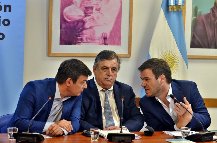 El diputado Mario Negri en la comisión de Juicio Político Foto: Twitter @marioraulnegri