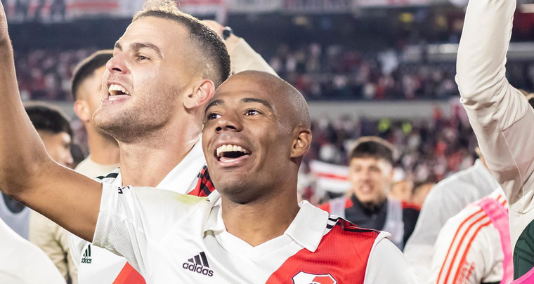 Nicolás de la Cruz comienza a despedirse de River. Foto: @nicodelacruz10
