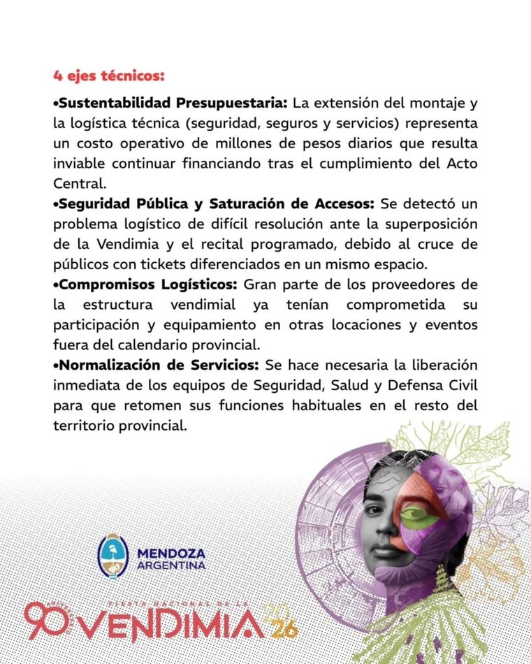 Los motivos de la cancelación. Los motivos de la cancelación.