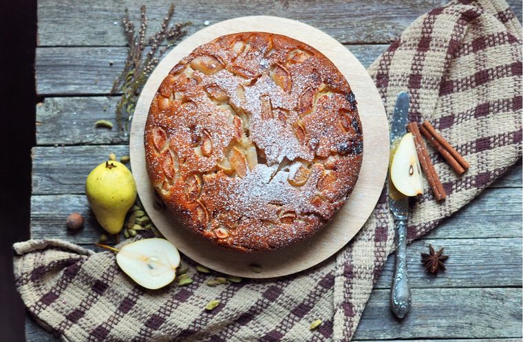 Bizcocho de pera Una receta exquisita para hacer en simples pasos Foto: Shutterstock