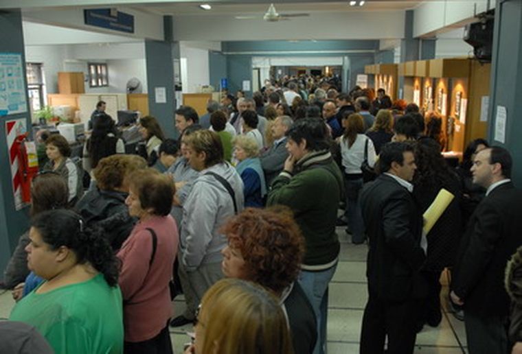 El recinto de Rentas esta mañana. Foto: Pachy Reynoso / MDZ