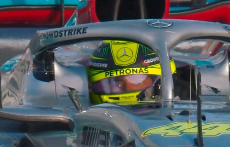 Lewis Hamilton, eliminado en la Q1 del GP de Arabia Saudita.