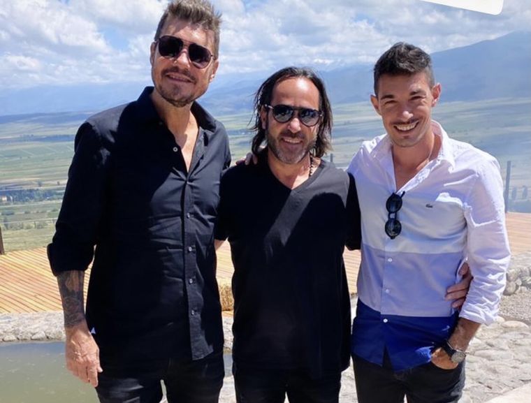 Marcelo Tinelli, Chino Yacopini y Agustín Neglia.