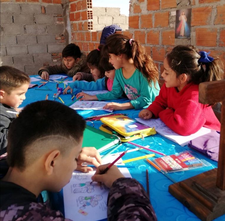 Obreritos de la Misecordia aprendiendo con amor Foto: Gentilieza Obreritos de la Misericordia