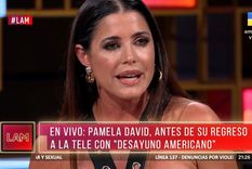 Pamela David pasó por el estudio de LAM Foto: Captura TV