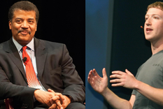Neil deGrasse Tyson y Mark Zuckerberg