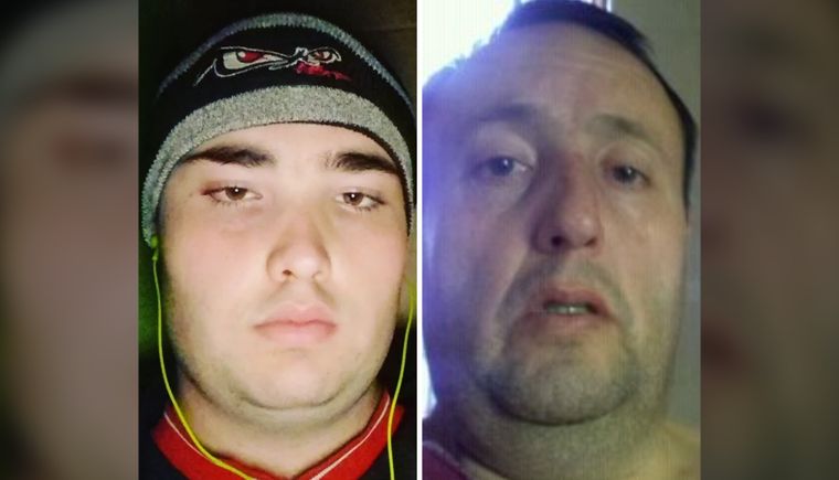 Agustín y Guillermo Armendariz, hijo y padre que protagonizaron el caso de parricidio en Guaymallén. 