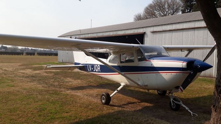 Ejemplar de Cessna R172, similar a algunos de los abandonados, en el Aeroclub Tostado Foto: ANAC
