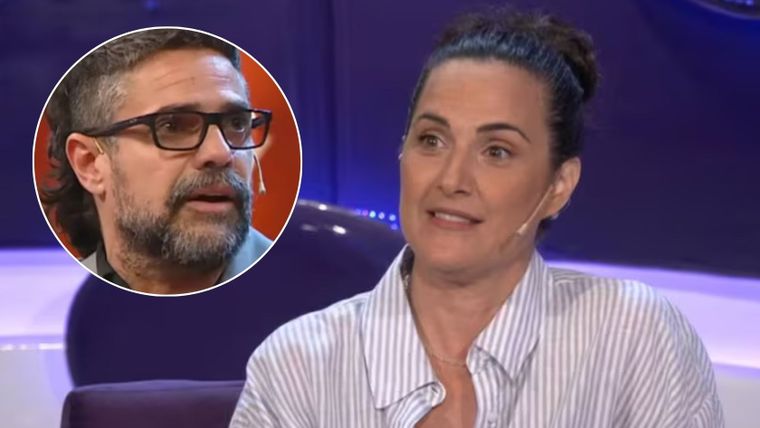 Julieta Díaz no pudo esquivar las preguntas sobre Luciano Castro. / Captura de TV&nbsp;