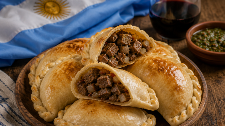 Una receta fácil de empanadas de carne cortadas a cuchillo