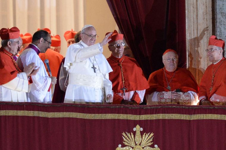 El cardenal argentino Jorge Bergoglio fue elegido Papa el 13 de marzo de 2013 Foto: NA