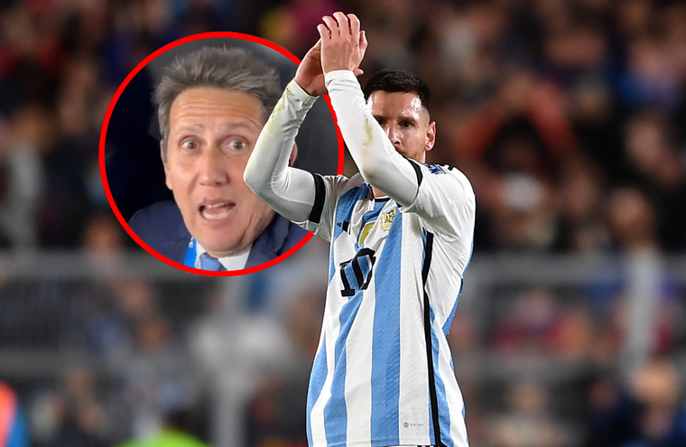 El comentarista deliró con el gol del mejor jugador del mundo.