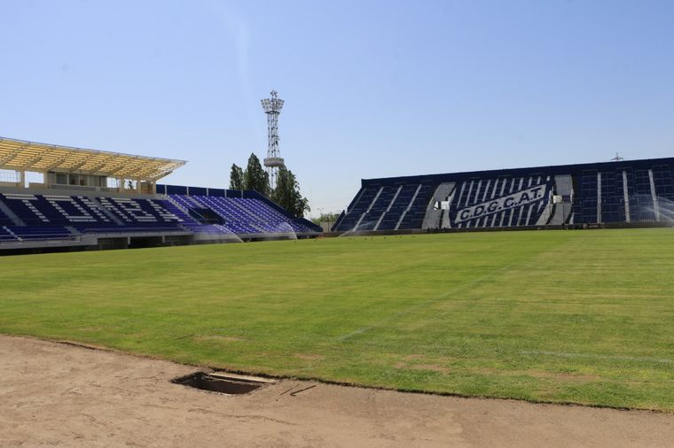 El renovado Feliciano Gambarte promete ser uno de los estadios más modernos del país. Foto: Prensa Club Deportivo Godoy Cruz Antonio Tomba