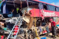 Fatal accidente en Brasil: once muertos y 46 heridos al chocar un camión y un autobús. NA. Fatal accidente en Brasil: once muertos y 46 heridos al chocar un camión y un autobús. NA.