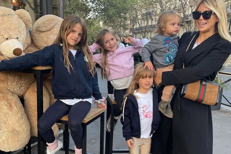 Wanda Nara de paseo en París con hijos y sobrinos. Foto: Instagram.