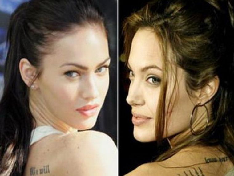 Megan Fox y Angelina Jolie, dos diosas parecidas. Foto: web