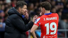 inentendible: el Cholo sacó a Julián en el entretiempo y luego lo catelogó como el mejor del equipo. inentendible: el Cholo sacó a Julián en el entretiempo y luego lo catelogó como el mejor del equipo.