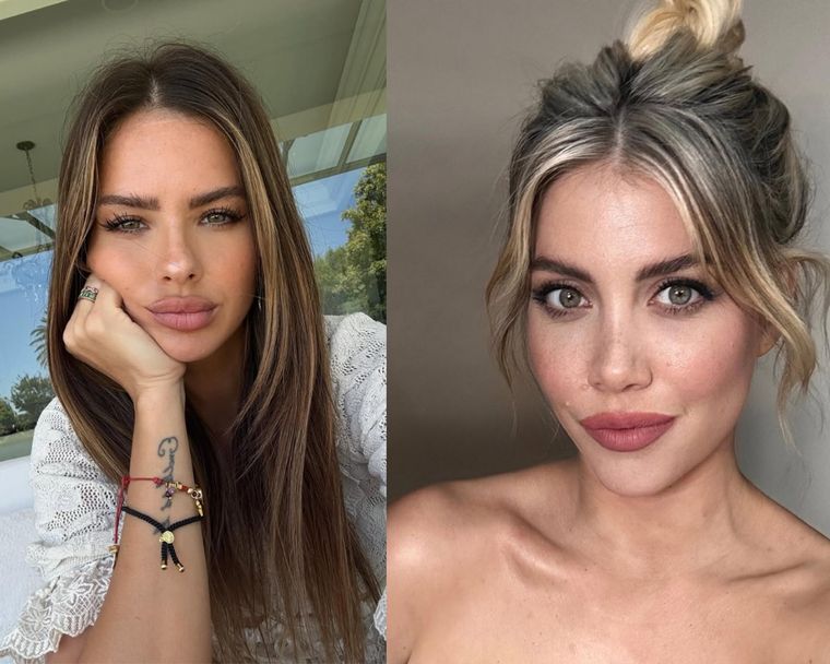 La China Suárez no tuvo piedad con Wanda Nara. Foto: Instagram @sangrejaponesa @wanda_nara.