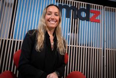 Verónica Dobronich en la redacción de MDZ.  Foto: Analía Melnik/MDZ