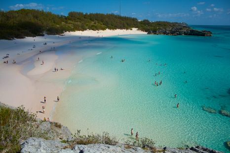 Una playa extraordinaria en Bermudas