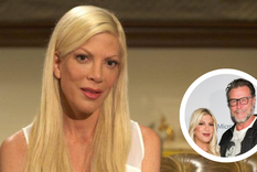Tori Spelling lució un mensaje que describió el panorama de su separación.