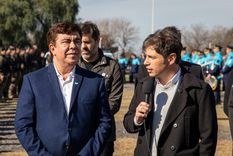 En medio de la crisis de inseguridad, Fernando Espinoza se reunió este martes con Axel Kicillof Foto: Twitter Oficial Fernando Espinoza