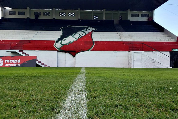 Maipú continúa trabajando en la remodelación de su estadio. Foto: Prensa Maipú