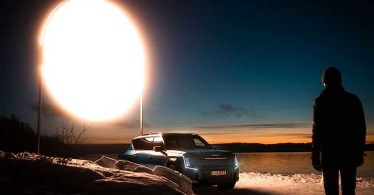 El auto de Kia que “alimenta” hasta el sol Foto: Kia