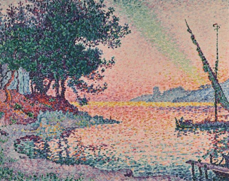 Paul Signac “Saint Tropez, el rayo verde” Foto: Gentileza