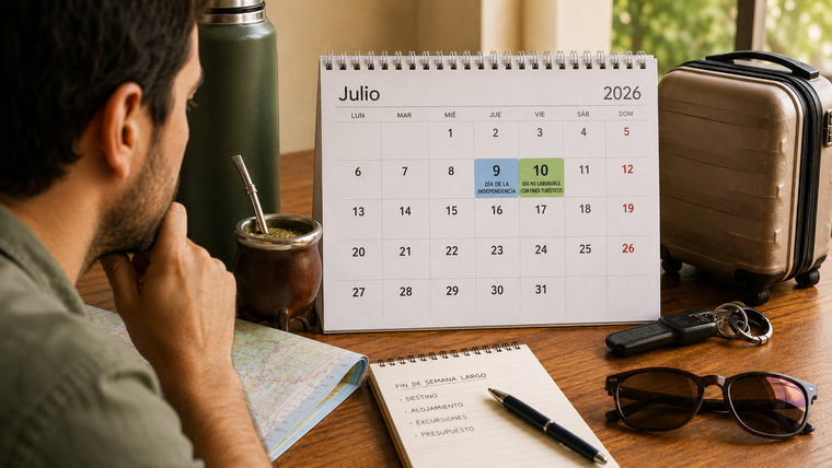 El feriado del 9 de julio podrá formar un fin de semana largo de cuatro días para algunos trabajadores.