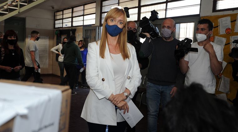 Anabel Sagasti, con toda la simpatía, poniendo cara de sacada Foto: ALF PONCE MERCADO / MDZ