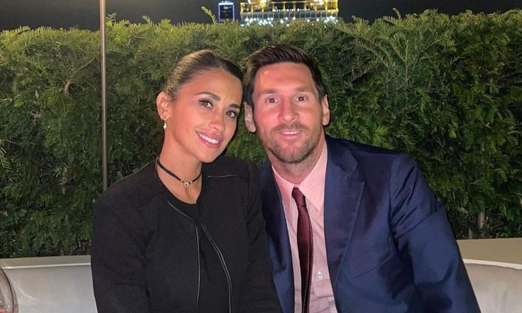 Antonela y Messi, en París. Foto: Instagram